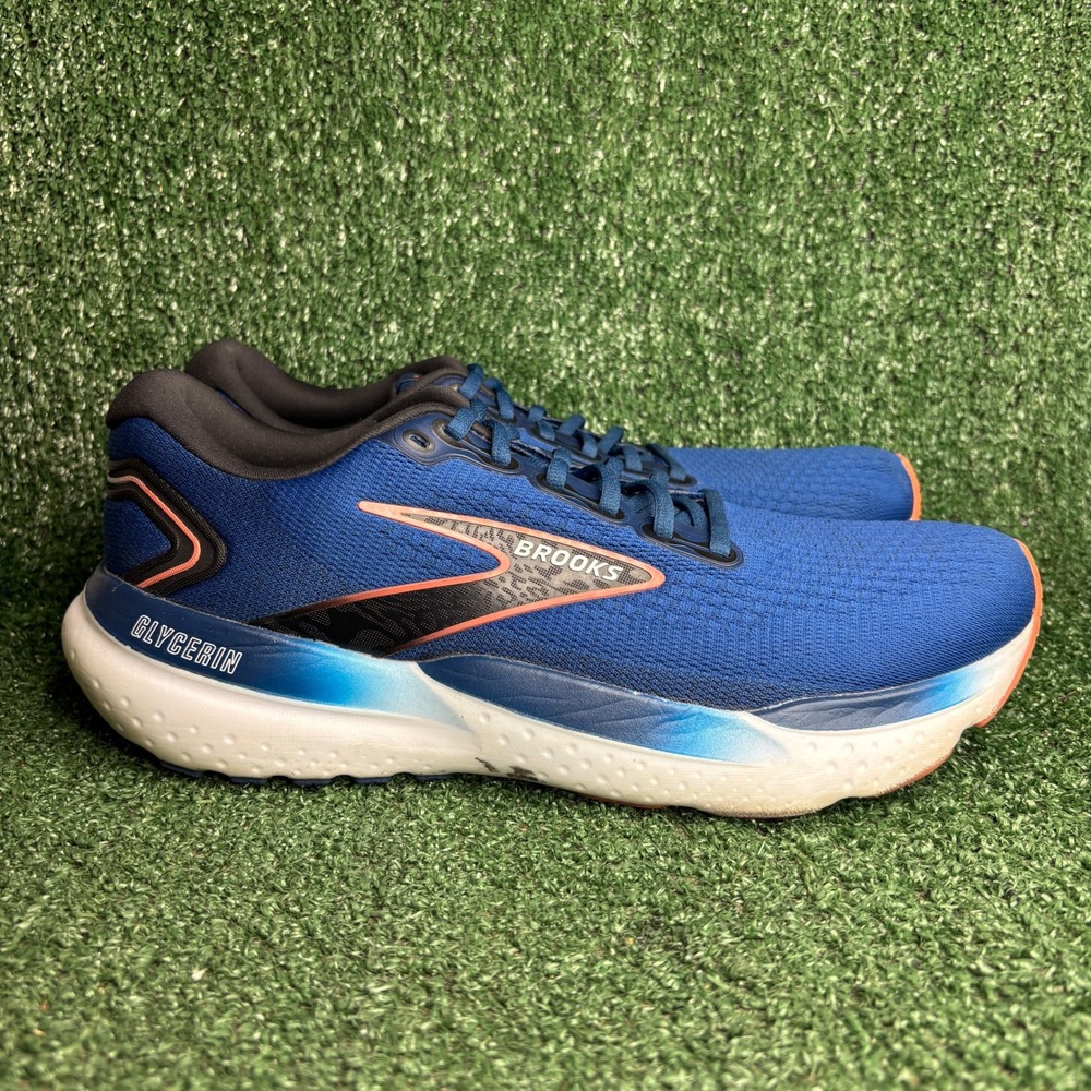 Brooks Glycerin 21 DNA LOFT Cushioning Athletic Running Shoes Blue Mens Sz 11.5